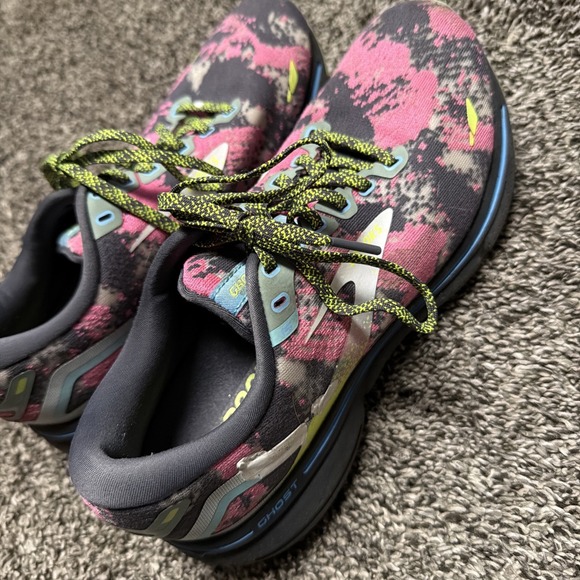 Brooks Ghost 15 Shoes Womens Size 8.5 US Multicolor Pink Blue Running Sneakers - Picture 5 of 11